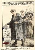  affiche de l'union française pour le suffrage des femmes